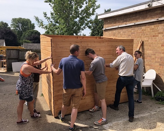 Shed building at Emmaus Ipswich, Suffolk