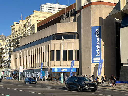 Brighton Centre located on Brighton Sea front